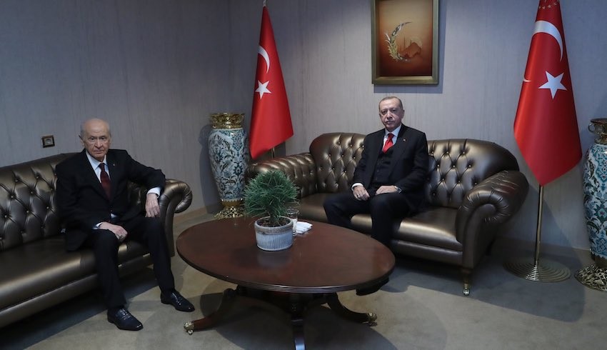 Erdoğan ile Bahçeli bir araya geldi